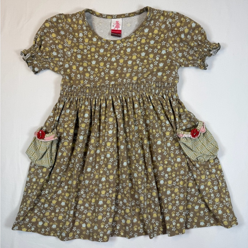 MATILDA JANE Girls Serendipity Floral Pocket Dress Size 4 Cottagecore Bohemian